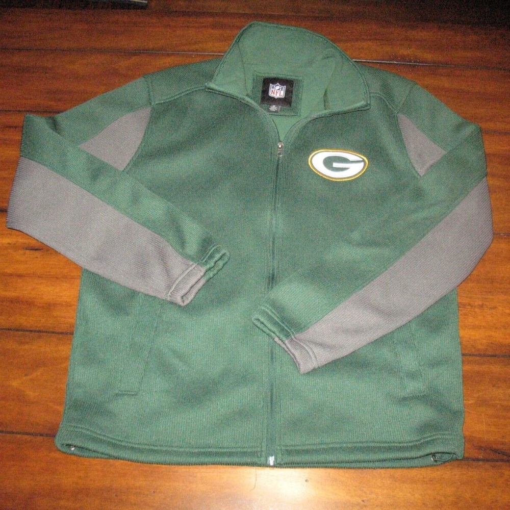Green Bay Packers NFL Football Unisex G-III Jacket Full Zip Fleece Lined Med B1